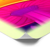 Neon Glow Mushroom Forest Poster (Ecke)