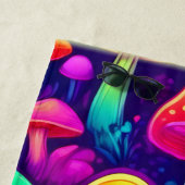 Neon Glow Mushroom Forest Strandtuch (Beispiel)