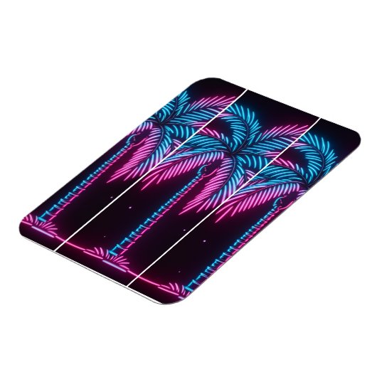Neon Glow Palm Tree Magnet (Linke Seite)