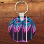 Neon-Glow-Palme Schlüsselanhänger (Vorderseite)
