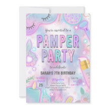 Neon Glow Pamper Wellness-Center Party Geburtstag