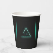 Neon Glow Paper Cup Pappbecher (Vorderseite)