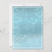 Neon Glow Pool Party Any Age Birthday  Einladung (Rückseite)