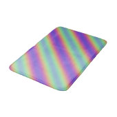 Neon Glow Rainbow Strip Bath Mat Badematte (Schrägansicht)