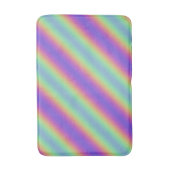 Neon Glow Rainbow Strip Bath Mat Badematte (Vorderseite Vertikal)