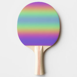 Neon Glow Rainbow Strip Ping Pong Paddle Tischtennis Schläger