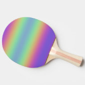 Neon Glow Rainbow Strip Ping Pong Paddle Tischtennis Schläger (Seitenansicht)