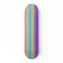 Neon Glow Rainbow Strip Skateboard