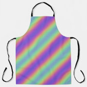 Neon Glow Rainbow Stripe All-over Print Schürze (Vorderseite)