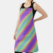 Neon Glow Rainbow Stripe All-over Print Schürze (InSitu)