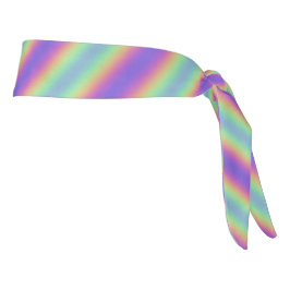 Neon Glow Rainbow Stripe Headband