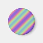 Neon Glow Rainbow Stripe Magnet (Vorne)
