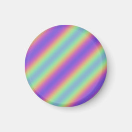 Neon Glow Rainbow Stripe Magnet