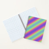 Neon Glow Rainbow Stripe Spiral Notebook Notizblock (Innenseite)
