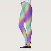 Neon Glow Rainbow Strips Leggings (Links)