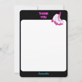 Neon Glow Roller Skaten Let's Roll Birthday Party Dankeskarte (Vorderseite)