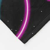 Neon Glow Roller Skaten Roll Girl Fleecedecke (Ecke)