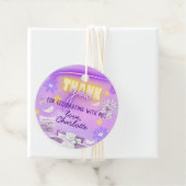 Neon Glow Sleepover Slumber Party Vielen Dank Geschenkanhänger (Beispiel)