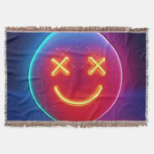 Neon Glow Smiley Decke (Vorderseite)