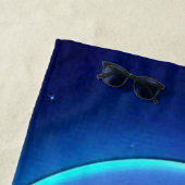 Neon Glow Smiley Strandtuch (Beispiel)