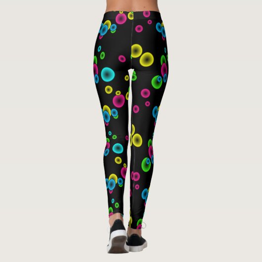 Neon Glow Spheres Leggings (Rückseite)