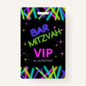 Neon Glow Stick Bar Mitzvah ID991 Ausweis (Vorderseite)