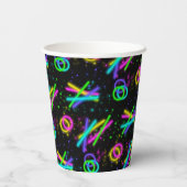 Neon Glow Stick Bar Mitzvah ID991 Pappbecher (Rückseite)
