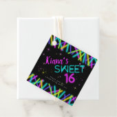 Neon Glow Stick Sweet 16 Name ID760 Geschenkanhänger (Beispiel)