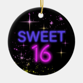 Neon Glow Sweet 16 ID760 Keramik Ornament