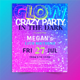 Neon Glow Tees Budget Geburtstagsfeier