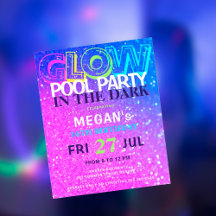 Neon Glow Tees Budget Geburtstagsfeier