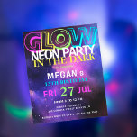 Neon Glow Tees Geburtstagsfeier Einladung<br><div class="desc">Trendy Neon leuchten in der dunkelrosa blauen neo lebhaften bunten Party Einladung für Jugendliche. BITTE LESEN SIE DIES VOR DEM KAUF! Dies ist eine preisgünstige Hochzeitskarte auf einem Blatt Papier gedruckt (jedes Blatt hat eine Karte). Für die beste Vergleichspreisqualität empfehlen wir die Auswahl des Semi-Gloss-Papiertyps (es ist dick genug, um...</div>