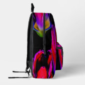 Neon Glow Tulip Bedruckter Rucksack (Links)