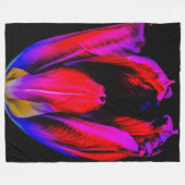 Neon Glow Tulip Fleecedecke (Vorderseite (Horizontal))