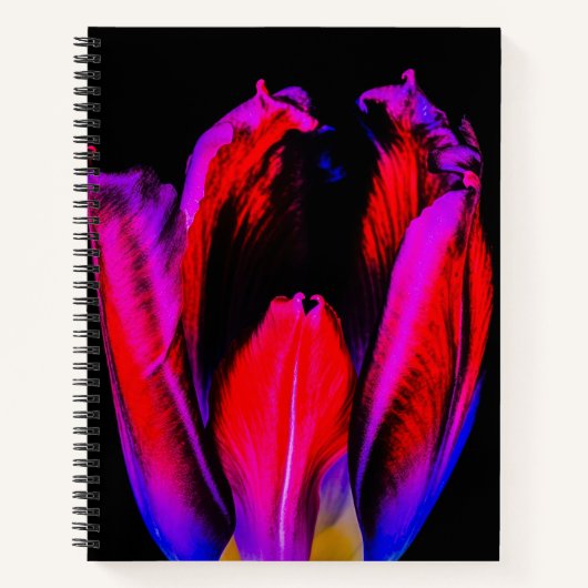 Neon Glow Tulip Notizblock (Vorderseite)