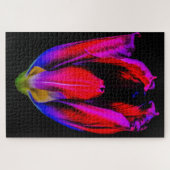 Neon Glow Tulip Puzzle (Horizontal)