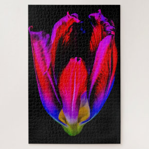 Neon Glow Tulip Puzzle