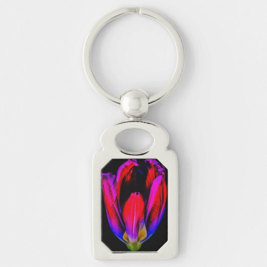 Neon Glow Tulip Schlüsselanhänger (Vorderseite)