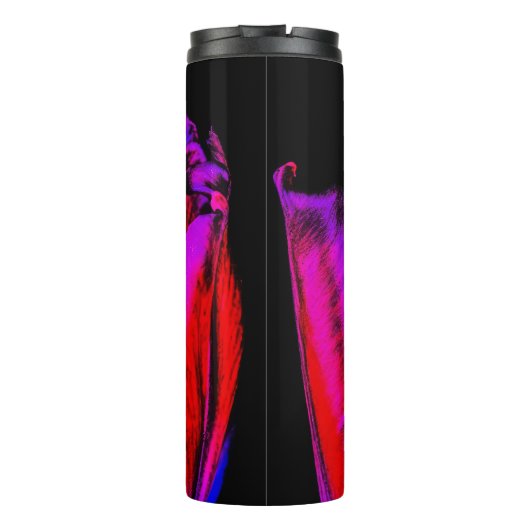 Neon Glow Tulip Thermosbecher (Rückseite)