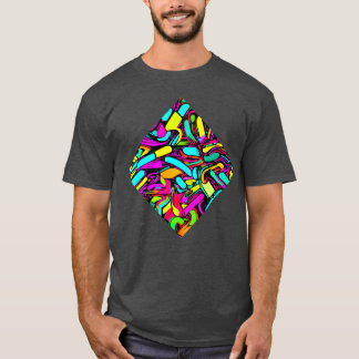 Neon-Glow-Vintage-Retro-Stil Junge T-Shirt