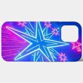 Neon Glows Big and Small Stars - Mobile Case-Mate iPhone Hülle (Rückseite (Horizontal))
