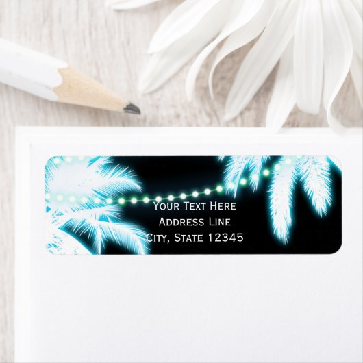 Neon Glows Palm Trees Beach Party Summer (Insitu)