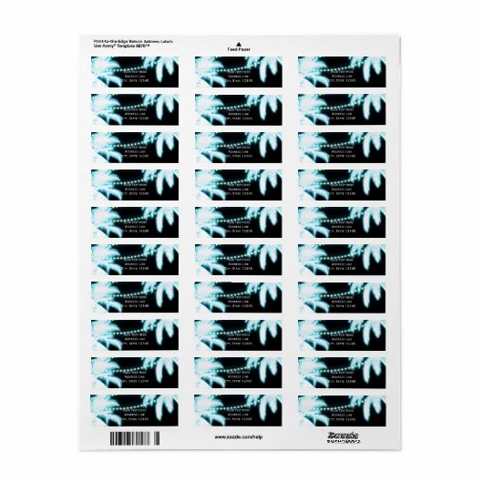 Neon Glows Palm Trees Beach Party Summer (Vorne)