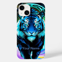 Neon Glows Tiger mystisch und ätherisch