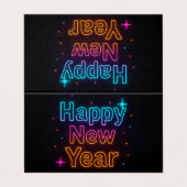 Neon-Glüh-Gradienten-Typografie Party-Stimmung Coo (Außenseite Aufgefaltet)