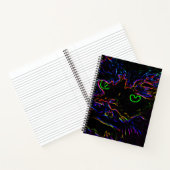 Neon-Glüh-Katze Notizblock (Innenseite)