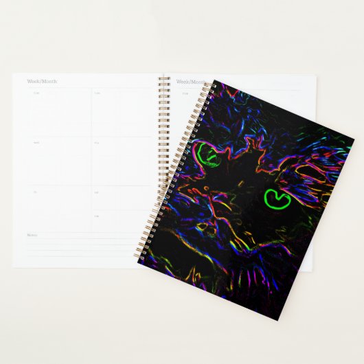 Neon-Glüh-Katze Planer (Anzeige)