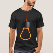 Neon-Glühbirnen-Männer-T-Shirt