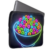 Neon-Glühende Müslischale Laptopschutzhülle (Vorne Rechts)
