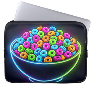 Neon-Glühende Müslischale Laptopschutzhülle